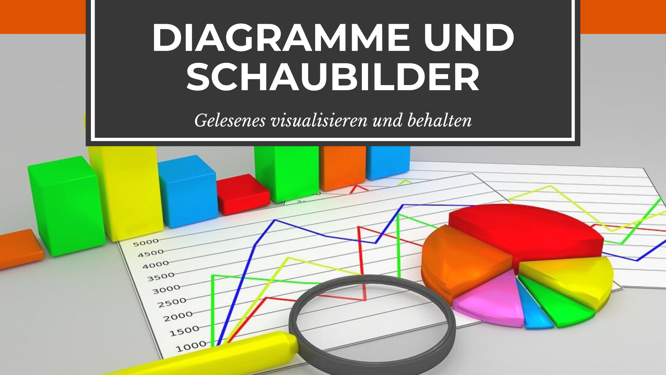 Banner: Diagramme und Schaubilder zur Visualisierung des Gelesenen
