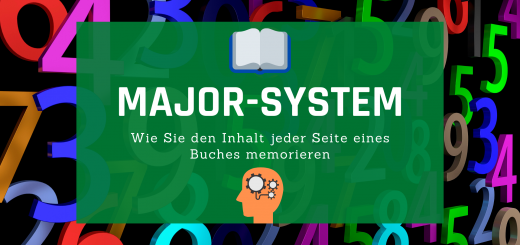 Banner: Major-System - Behalten Sie den Inhalt jeder Seite eines Buches
