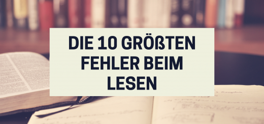 Banner: Wie Sie diese 10 Fehler beim Lesen von Büchern vermeiden