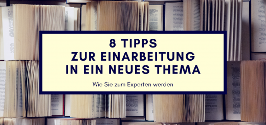 Banner: Wie Sie sich mit Büchern in ein neues Thema einarbeiten