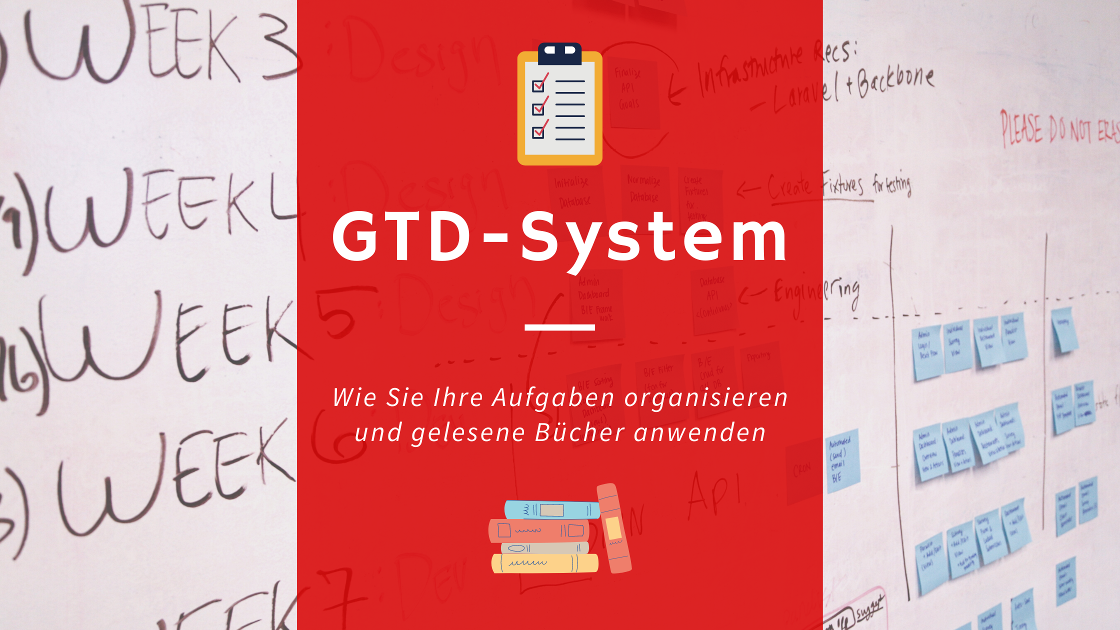 Banner: GTD-System zur Organisation Ihrer Aufgaben