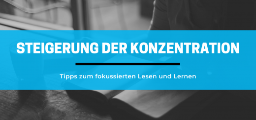 Banner: Tipps zur Steigerung der Konzentration beim Lesen und Lernen