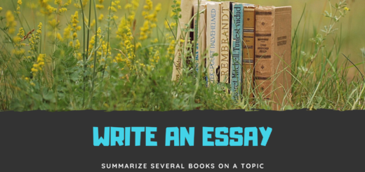 Banner: How to write an essay on books