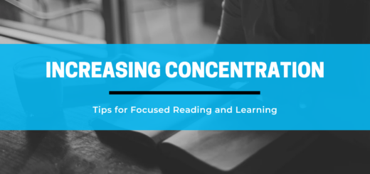 Banner: Tips for increasing concentration when reading and learning