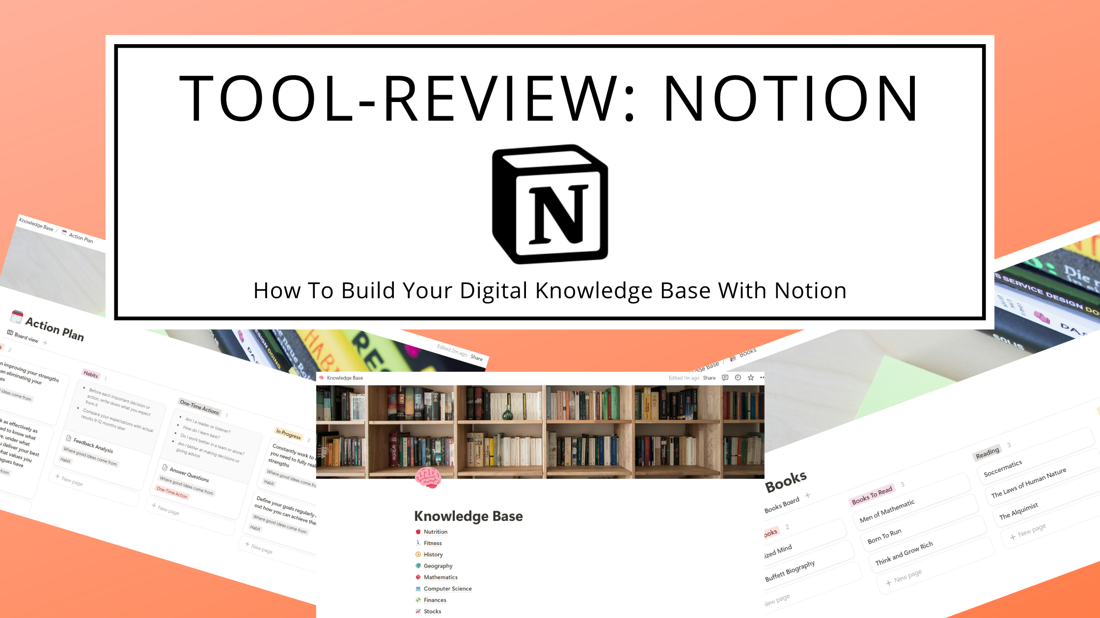 Banner: Tool Review - How to build a digital knowledge base with Notion