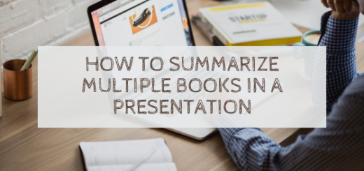 Banner: How to summarize multiple books in a presentation