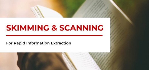 Banner: Skimming and Scanning